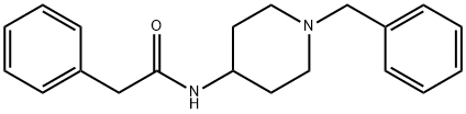 Benzeneacetamide, N-[1-(phenylmethyl)-4-piperidinyl]- Struktur