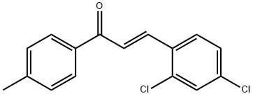 (2E)-3-(2,4-dichlorophenyl)-1-(4-methylphenyl)prop-2-en-1-one Struktur