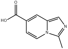 3-Methyl-imidazo[1,5-a]pyridine-7-carboxylic acid Struktur