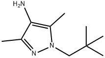 1-(2,2-Dimethyl-propyl)-3,5-dimethyl-1H-pyrazol-4-ylamine Structure