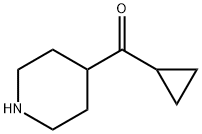 cyclopropyl(piperidin-4-yl)methanone Struktur