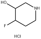 4-Fluoropiperidin-3-Ol Hydrochloride Struktur