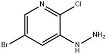 (5-Bromo-2-chloro-pyridin-3-yl)-hydrazine Struktur