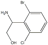 2-AMINO-2-(2-BROMO-6-CHLOROPHENYL)ETHAN-1-OL Struktur