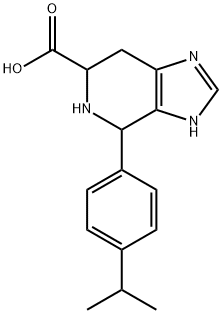 4-[4-(propan-2-yl)phenyl]-3H,4H,5H,6H,7H-imidazo[4,5-c]pyridine-6-carboxylic acid Struktur