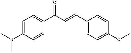 (E)-1-(4-dimethylaminophenyl)-3-(4-methoxyphenyl)prop-2-en-1-one Struktur