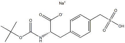 N-Boc-DL-4-sulfomethyl-Phenylalanine monosodium salt Struktur