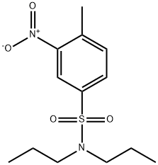 4-methyl-3-nitro-N,N-dipropylbenzenesulfonamide Struktur