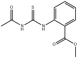 methyl 2-{[(acetylamino)carbonothioyl]amino}benzoate Struktur