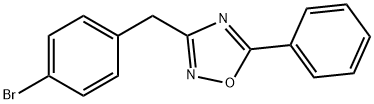 3-(4-BROMOBENZYL)-5-PHENYL-1,2,4-OXADIAZOLE Struktur