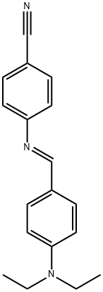 4-{[4-(diethylamino)benzylidene]amino}benzonitrile Struktur