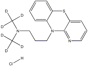 3-pyrido[3,2-b][1,4]benzothiazin-10-yl-N,N-bis(trideuteriomethyl)propan-1-amine:hydrochloride Struktur