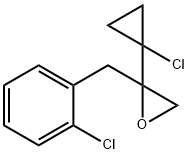 Oxirane, 2-(1-chlorocyclopropyl)-2-[(2-chlorophenyl)methyl]- Struktur