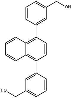 (NAPHTHALENE-1,4-DIYLBIS(3,1-PHENYLENE))DIMETHANOL Struktur