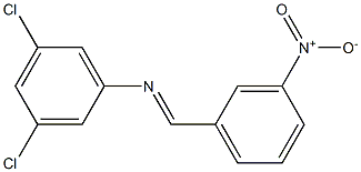 (3,5-dichlorophenyl)(3-nitrobenzylidene)amine Struktur