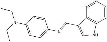 N,N-diethyl-N'-(1H-indol-3-ylmethylene)-1,4-benzenediamine Struktur