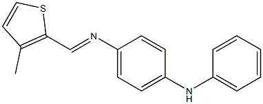 N-[(3-methyl-2-thienyl)methylene]-N'-phenyl-1,4-benzenediamine Struktur