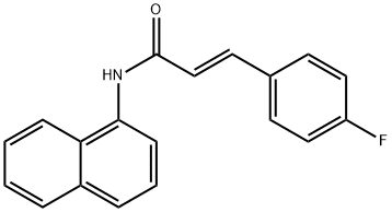 3-(4-fluorophenyl)-N-1-naphthylacrylamide Struktur