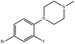 1-(4-bromo-2-fluorophenyl)-4-methylpiperazine Struktur