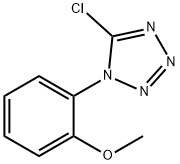 5-chloro-1-(2-methoxyphenyl)-1H-tetrazole Struktur