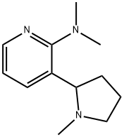 Dimethyl-[3-(1-methyl-pyrrolidin-2-yl)-pyridin-2-yl]-amine Struktur