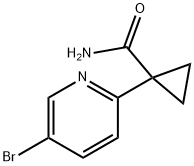 1-(5-BROMOPYRIDIN-2-YL)CYCLOPROPANECARBOXAMIDE Struktur