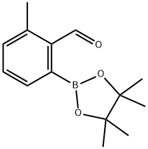 (2-FORMYL-3-METHYLPHENYL)BORONIC ACID PINACOL ESTER Struktur