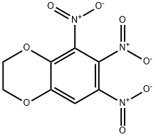 5,6,7-Trinitro-2,3-dihydro-benzo[1,4]dioxine Struktur