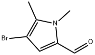 4-bromo-1,5-dimethylpyrrole-2-carbaldehyde Struktur