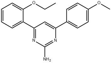 4-(2-ethoxyphenyl)-6-(4-methoxyphenyl)pyrimidin-2-amine Struktur