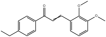 (2E)-3-(2,3-dimethoxyphenyl)-1-(4-ethylphenyl)prop-2-en-1-one Struktur