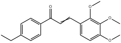 (2E)-1-(4-ethylphenyl)-3-(2,3,4-trimethoxyphenyl)prop-2-en-1-one Struktur