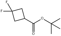 TERT-BUTYL 3,3-DIFLUOROCYCLOBUTANECARBOXYLATE Struktur