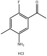 1-(5-AMINO-2-FLUORO-4-METHYLPHENYL)ETHANONE HCL Struktur