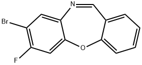 8-BROMO-7-FLUORODIBENZO[B,F][1,4]OXAZEPINE Struktur