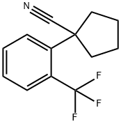 1-(2-(TRIFLUOROMETHYL)PHENYL)CYCLOPENTANECARBONITRILE Struktur