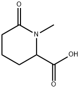 1-Methyl-6-oxo-piperidine-2-carboxylic acid Struktur