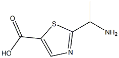 2-(1-Aminoethyl)-1,3-thiazole-5-carboxylic acid Struktur