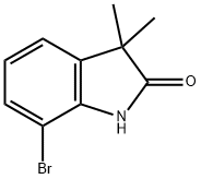 7-BROMO-3,3-DIMETHYLINDOLIN-2-ONE Struktur