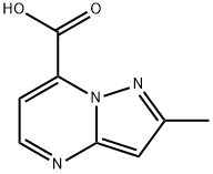 2-methylpyrazolo[1,5-a]pyrimidine-7-carboxylic acid Struktur