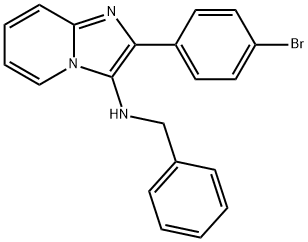 N-BENZYL-2-(4-BROMOPHENYL)IMIDAZO[1,2-A]PYRIDIN-3-AMINE Struktur