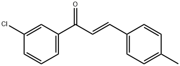 (2E)-1-(3-chlorophenyl)-3-(4-methylphenyl)prop-2-en-1-one Struktur