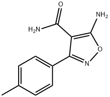 5-Amino-3-(4-methylphenyl)-1,2-oxazole-4-carboxamide Struktur