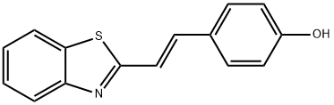 4-((E)-2-Benzothiazol-2-yl-vinyl)-phenol Struktur