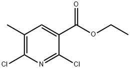 Ethyl 2,6-dichloro-5-methylpyridine-3-carboxylate Struktur