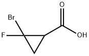 2-BROMO-2-FLUOROCYCLOPROPANECARBOXYLIC ACID Structure