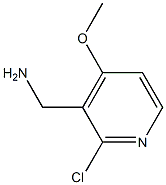 (2-Chloro-4-methoxypyridin-3-yl)methanamine Struktur