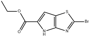 Ethyl 2-bromo-4H-pyrrolo[2,3-d]thiazole-5-carboxylate Struktur