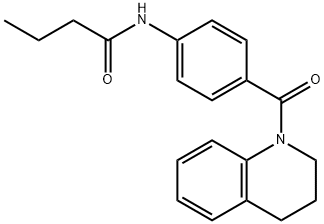 N-[4-(3,4-dihydroquinolin-1(2H)-ylcarbonyl)phenyl]butanamide Struktur