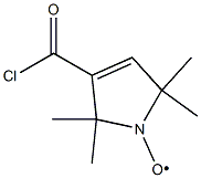 1H-Pyrrol-1-yloxy, 3-(chlorocarbonyl)-2,5-dihydro-2,2,5,5-tetramethyl- Struktur